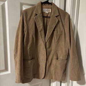 Astor One Vintage Tan Women’s Corduroy Tan Brown Blazer from the 70’s Size 16